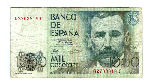 España - Billete 1000 Pesetas 1979 - G2703818 C