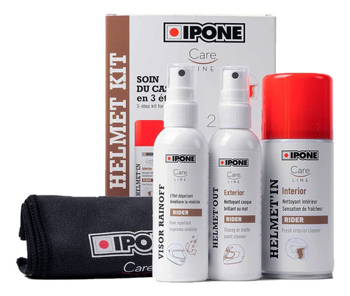 Kit De Limpieza Para Casco De Moto Ipone Road Helmet