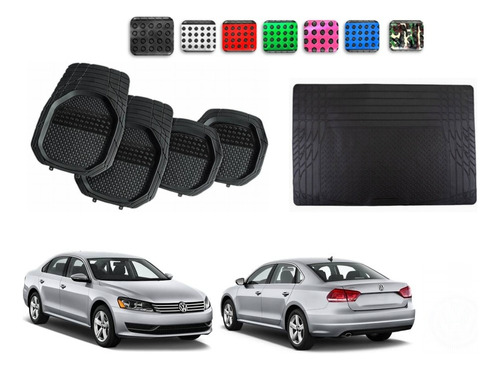 Tapetes 4pz Color 3d + Cajuela Vw Passat 2011 - 2019 2020