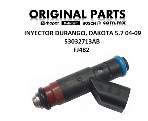 Inyector Durango, Dakota 5.7 04-09 53032713ab Fj482 Original