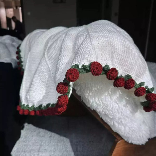 Para Ha Kit Crochet Manta Flores Juego Tejido Tejido /
