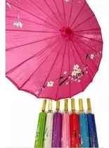 Comprar 15 Sombrillas Chinas Colores  De Bambu