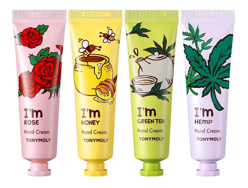 Tonymoly Im Hand Cream, Surtido De 3, Paquete De 4