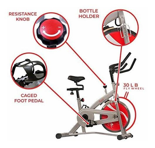 Health Fitness Indoor Cycling Stationary Bike With Lcd 30