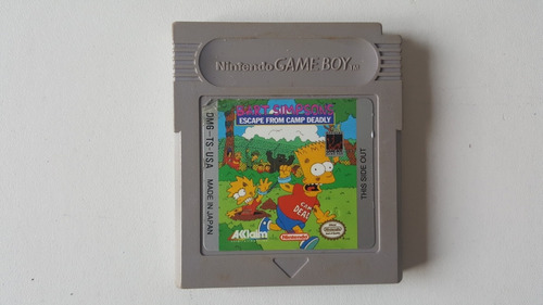Bart Simpson Escape From Camp Deadly Game Boy