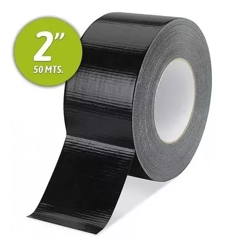 Mekse MKTP/B Cinta Tela Impermeable (Gaffer) Negro 50 mts