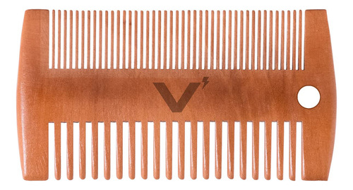 Volt Peine Doble Para Barba Y Bigote Para Hombre, Madera De