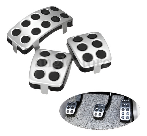 3 Unids / Set Car Auto Pedal Pads Cubierta Reemplazo Para Fo