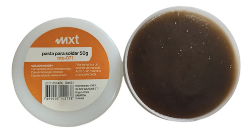 Pasta Para Soldar Mxt Segura Rápida E Econômica 50g