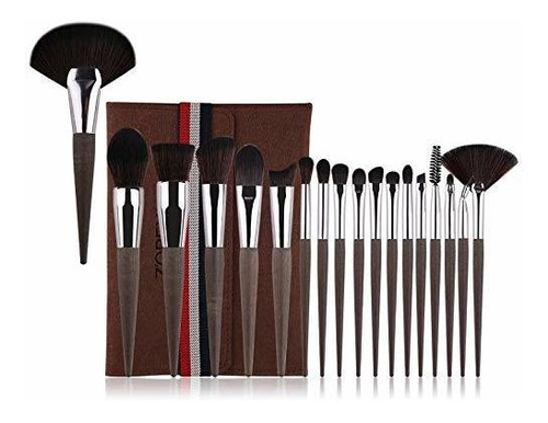 18pcs Sistema De Cepillo Profesional Del Maquillaje Con...