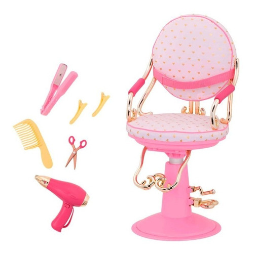 Imagen 1 de 2 de Silla De Peluqueria Para Muñeca Con Acc Our Generation Witty
