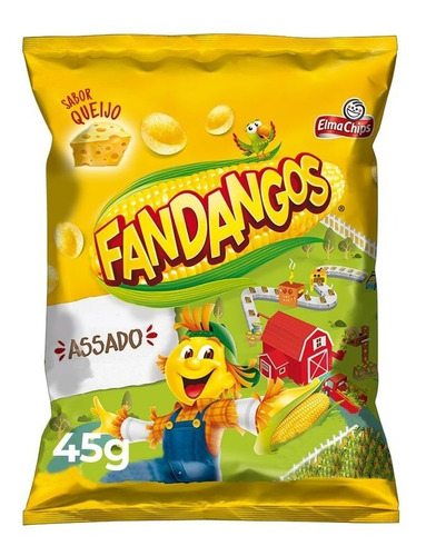 Salgadinho Fandangos De Milho Queijo Pacote 45g Elma Chips