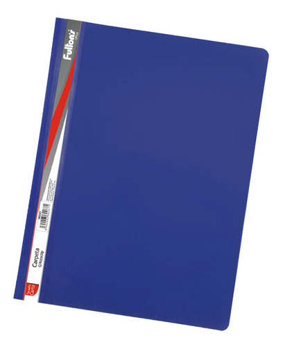 Pack 2 Carpeta Con Accoclip Carta Vinil Azul Fultons