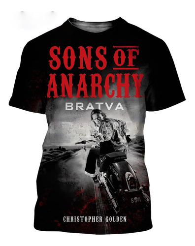 H Camiseta De Manga Corta Con Estampado 3d De Son Of Anarchy