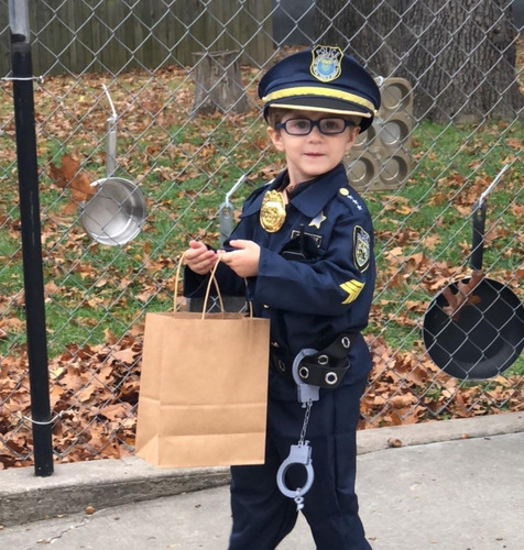 Conjunto De Uniforme De Policía Para Niños Con Disfraz De Fi