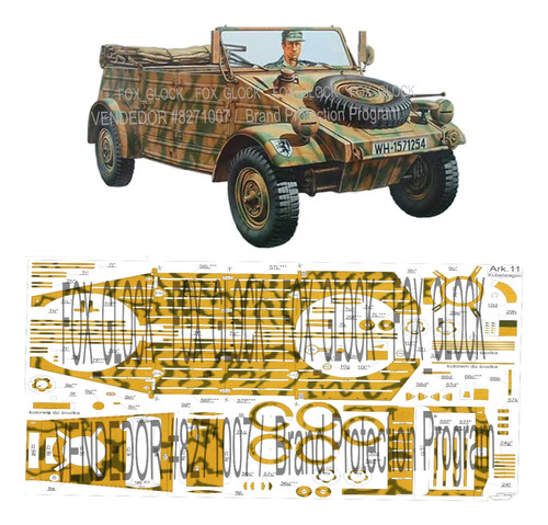 Pkw K1 Type 82 Kuebelwagen 1.25 Papercraft