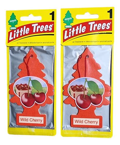 2 Little Trees Cheirinho Car Automotivo Wild Cherry Original