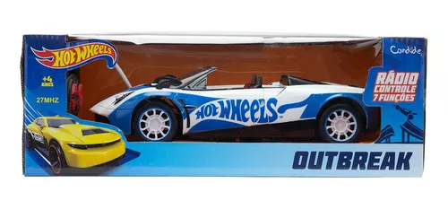 Carrinho de Controle Remoto Hot Wheels - Outbreak 7 Funções Candide -  Shopping TudoAzul