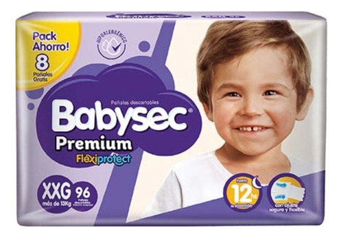 Babysec Premium Talle Xxg Pack 96 