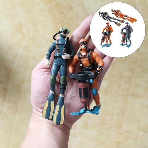 4x Buzo En Miniatura Figura De Acción Modelo Sea