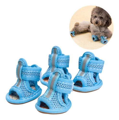 Zapatilla Botita Antideslizante Para Perro Mascota Canino