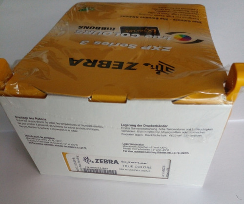 Imagen 5 de 6 de Cinta Zebra 800033-840 Zxp Series 3 Ymcko Para 200 Imagenes
