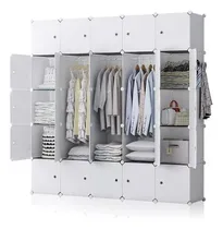 Comprar Armario Portátil Plástico Clóset Organizador Ropa Zapatera