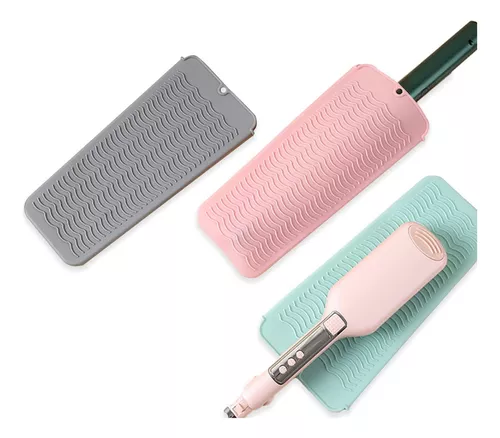 2 Fundas de Silicona para Plancha Plana, Alfombrilla para Planchar el Pelo,  Funda de Silicona Resistente Al Calor, Protector de Calor, Funda para  Soporte de Plancha Plana para Plancha Plana,(Rosa) : .com.mx