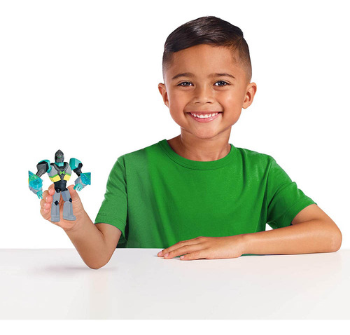Ben 10 - Boneco Articulada 10 Cm -armadura Omni-kix Diamante