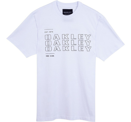 Camiseta Oakley Bark Cooled Grx Tee White
