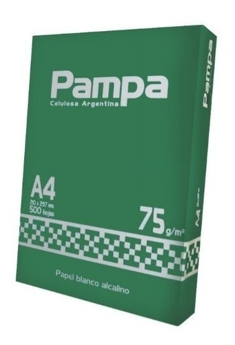 Imagen 2 de 2 de Resma Pampa A4 multifunción de 500 hojas de 75g