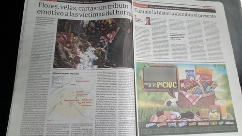 Clarín Atentado En Francia Previa Debate Presiden 2015 15/11 (Usado)