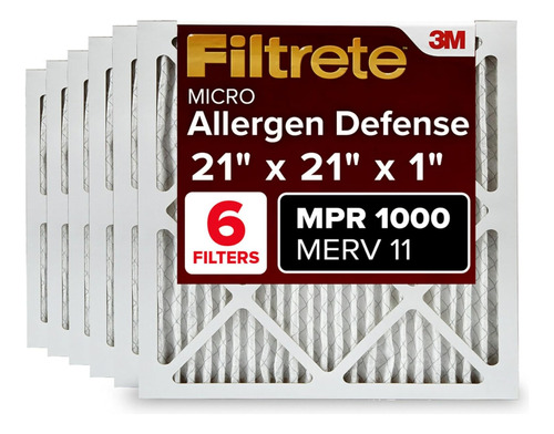 Filtro De Aire Mpr 1000 Merv 11 De 21x21x1, Defensa Con...