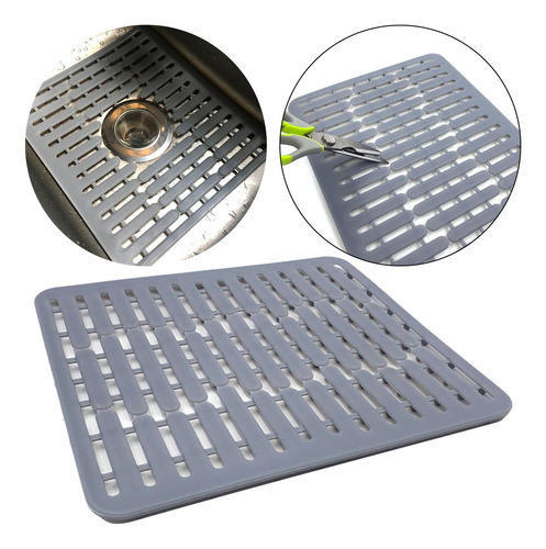 2 Alfombrilla De Silicona Para Fregadero Para El Hogar,
