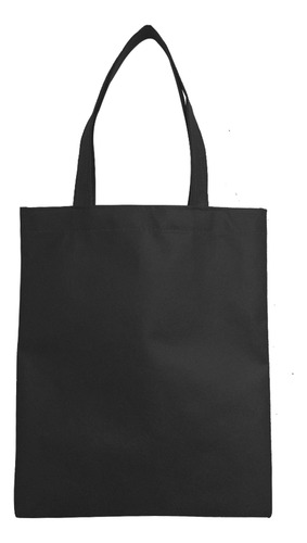 Bolsa Ecologica Ecomini, 150pzs Personalizada Color Negro Liso