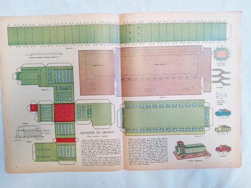 Lamina Antigua Revista * Billiken P/ Armar Elevador De Grano