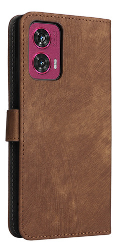 Funda Para Teléfono Motorola Edge 50, Cartera, Piel, Tarjetero, Soporte Para Muñeca, Funda De Teléfono