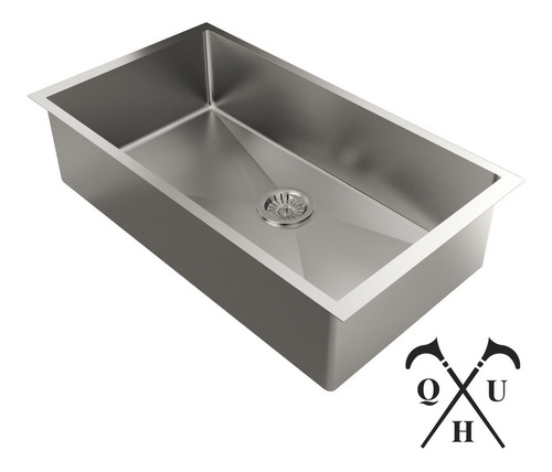 Pia De Aço Inox C/ Valvula E Escorredor Umido 80x40 Promo Cor INOX ESCOVADO