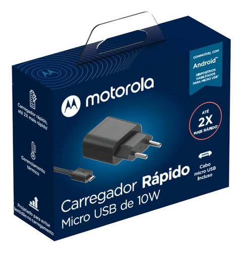 Carregador Moto G8 Power Lite E5 Plus G4 Plus