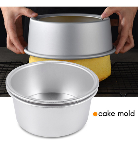 Juego De Moldes For Tartas De 6 Pulgadas, 2 Moldes Redondos