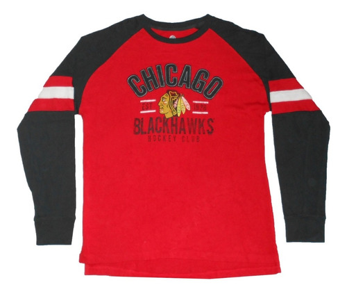 Remera Nhl - L - Chicago Black Hawks - Original - 020