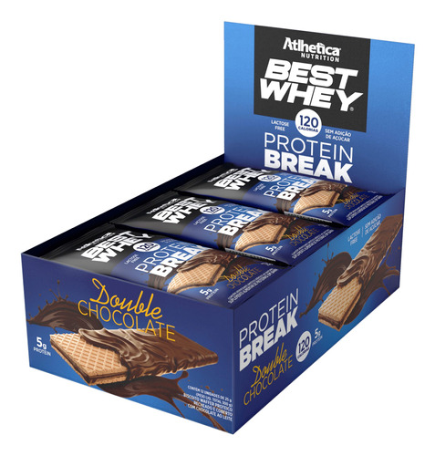 Best Whey Protein Break Double Chocolate Display Com 12 Sach