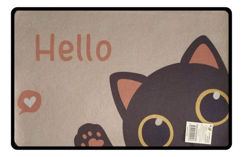 Tapetes Entrada, Baño, Cocina Juego De 3 Gris Gatitos