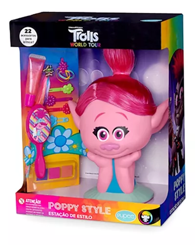 Trolls Poppy Busto com Estilo