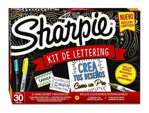 Kit De Lettering Sharpie Marcadores Edic Limitada X30 Piezas