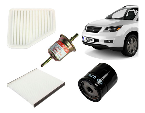 Imagen 1 de 6 de Kit Filtros Byd S6 2.0 Aire-bencina-aceite-polen