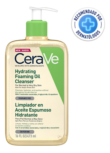 Cerave Limpiador Aceite Piel Normal A Muy Seca 473ml