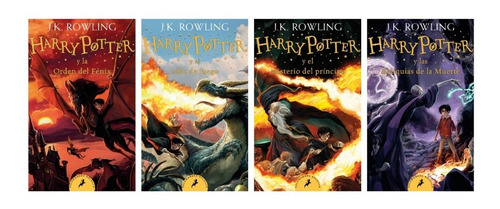 Pack Libros 4 Al 7 Harry Potter - J K Rowling - Bolsillo 