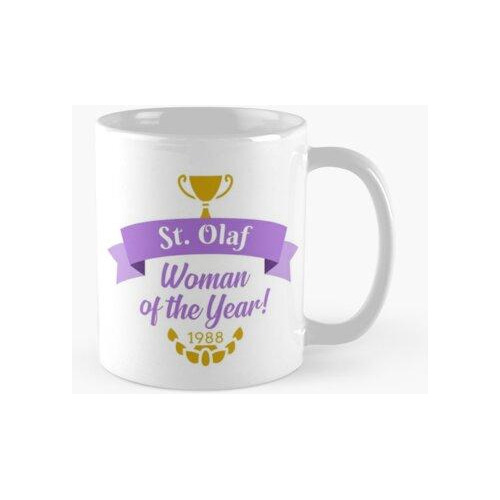 Taza San Olaf Mujer Del Año - Golden Girls Calidad Premium