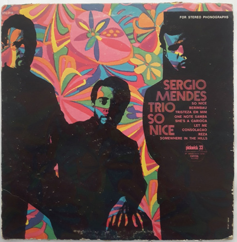 Lp Vinil (vg) The Sergio Mendes Trio So Nice Ed Us Re 1968